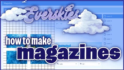 tap the dices on the bottom of device 2. . How to make a magazine on everskies